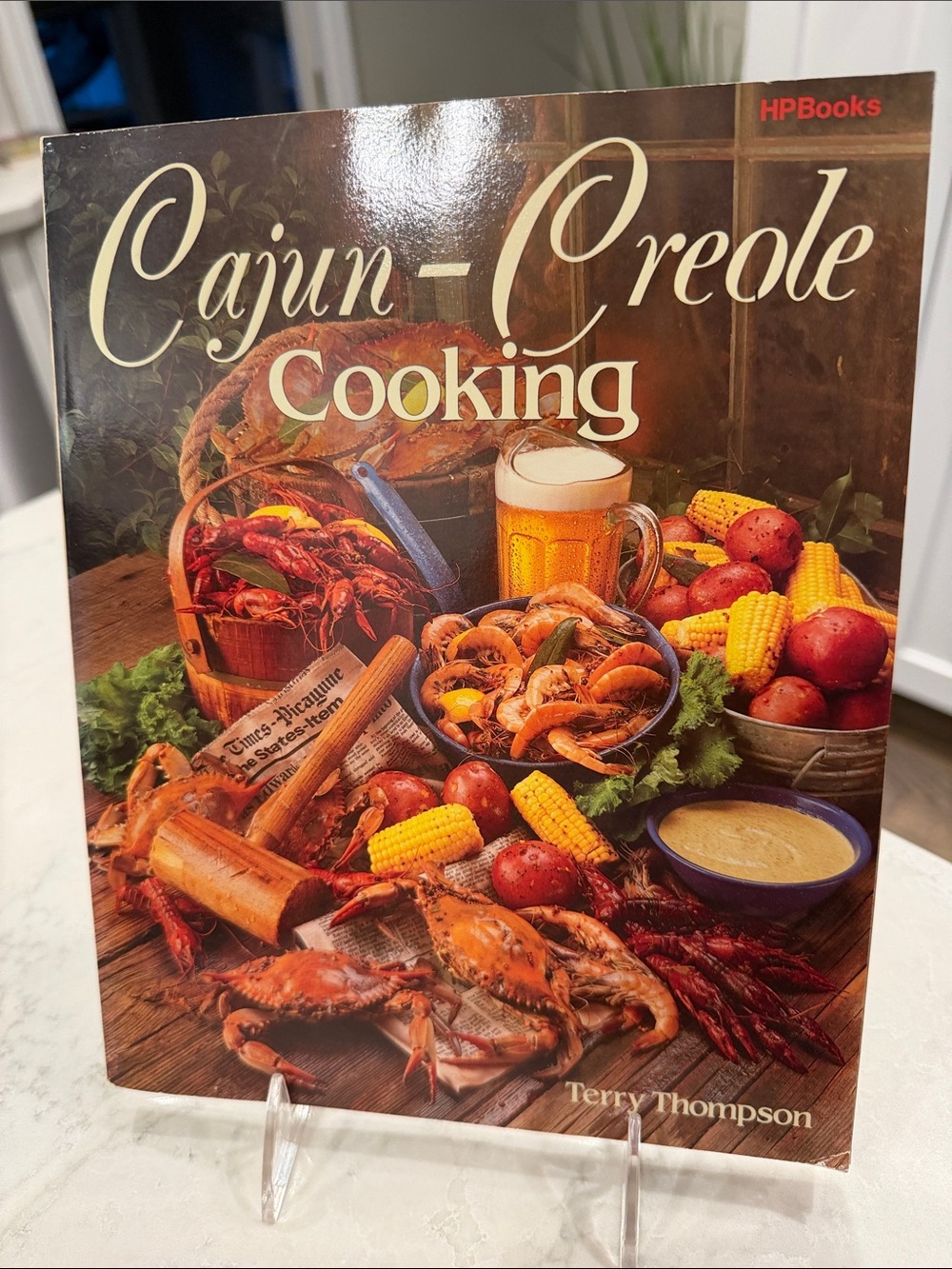 Cajun-Creole Cooking by Terry Thompson - Brown & Red Cover